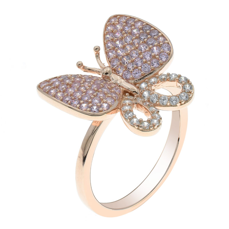 China Butterfly 925 Ring For Ladies