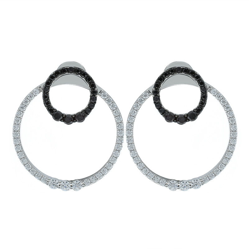 Double Hoop Women Earrings