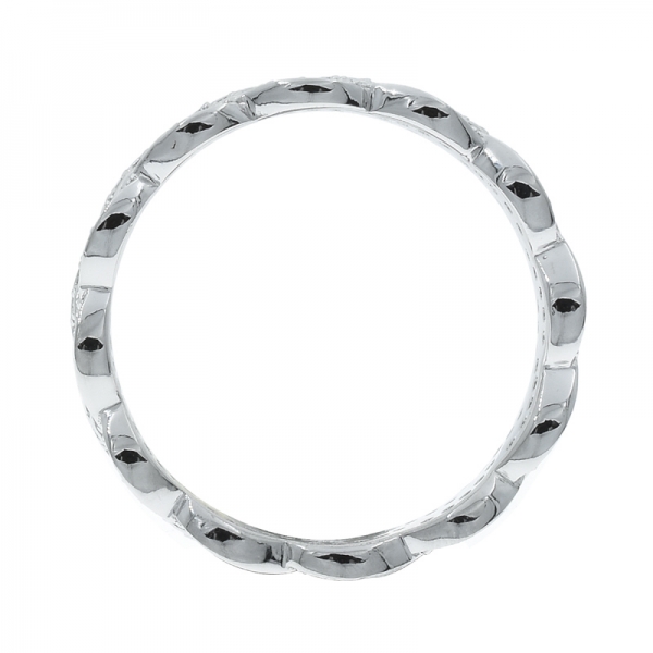 anillo de plata de la torcedura 925 atractivo para las señoras 
