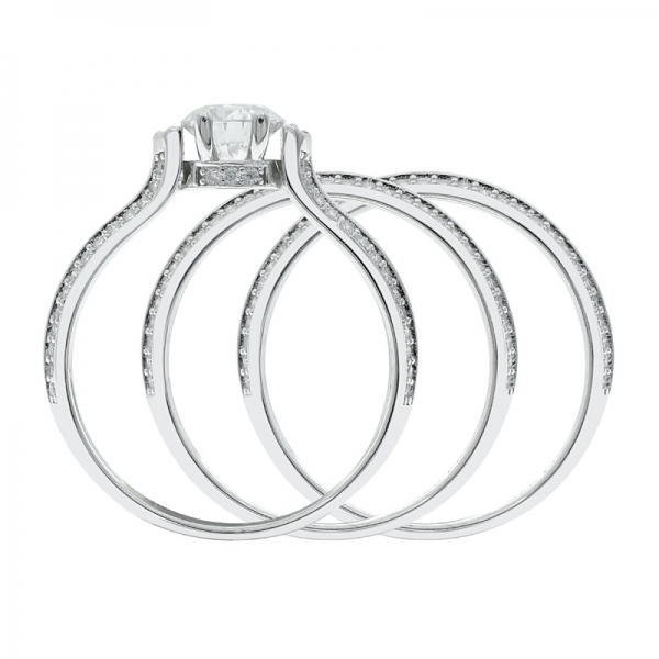 anillo de señoras desmontable de plata de moda 925 