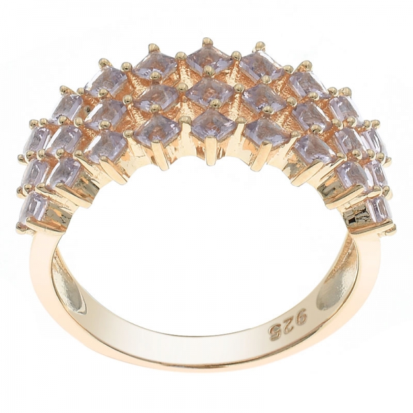925 joyas de plata hechas a mano con un anillo de morganita hecho a mano. 