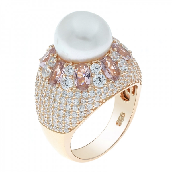 Único anillo de plata 925 hecho a mano con perla maravillosa. 