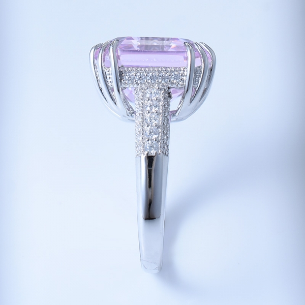 Anillo de plata 925 con anillo de plata rosa. 