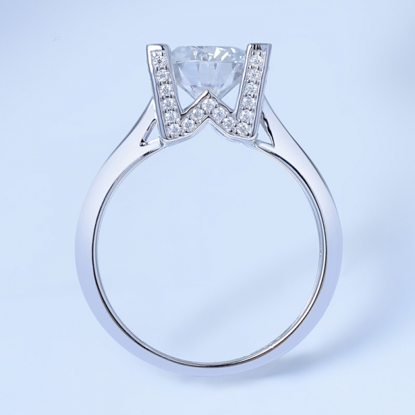 Solitario de plata esterlina 925 anillo nupcial joyería para mujeres 