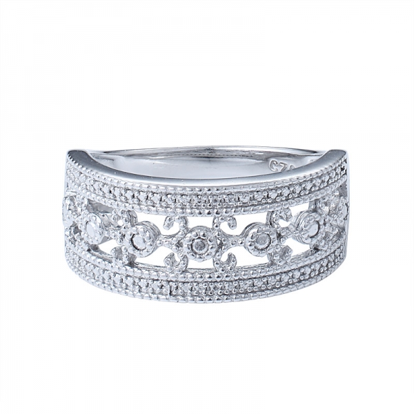 banda de anillo de diseñador de plata 925 de diseño súper clásico 