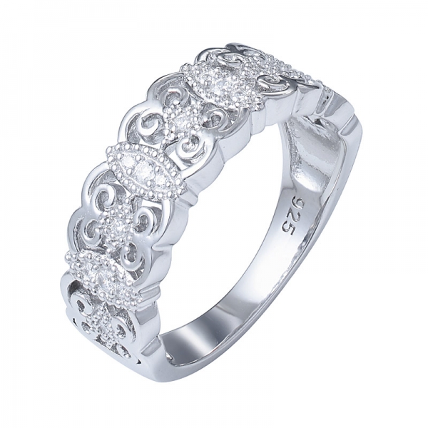 nuevo patrón de joyas de plata 925 cz colorido anillo para regalo 