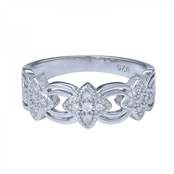 anillos de plata esterlina aaa cz anillo de diamantes de baile de piedra para mujer 