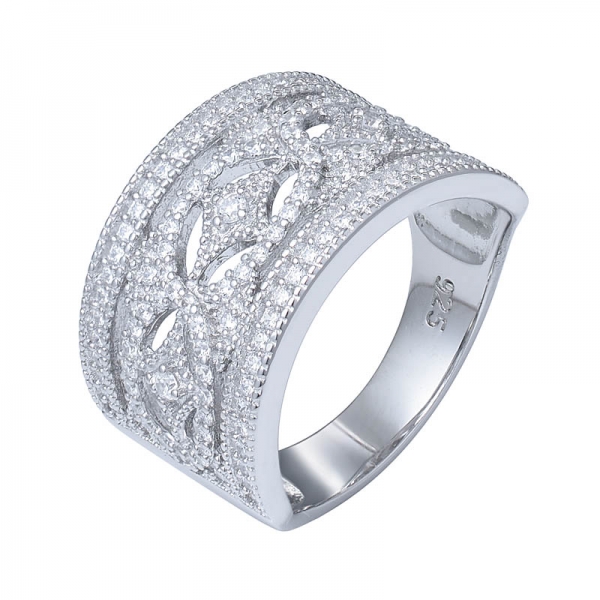 nuevo diseño de simulación de anillo de diamantes de plata 925 elíptico perfecto corte cz anillos de compromiso 