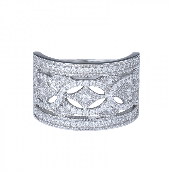 nuevo diseño de simulación de anillo de diamantes de plata 925 elíptico perfecto corte cz anillos de compromiso 