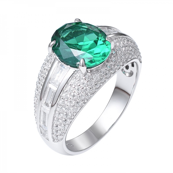 anillo de rubí creado de alta calidad al por mayor 925 anillo de joyería fina 